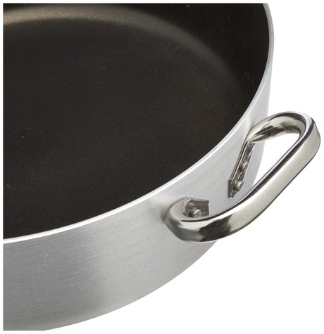 AGNELLI Casseruola Bassa Antiaderente con 2 Maniglie Inox D 36 cm
