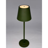 L'Arcolaio Wiederaufladbare LED-Touch-Lampe, H 38 cm, 10 x 10 cm, IP54, rund, Pro Oliva