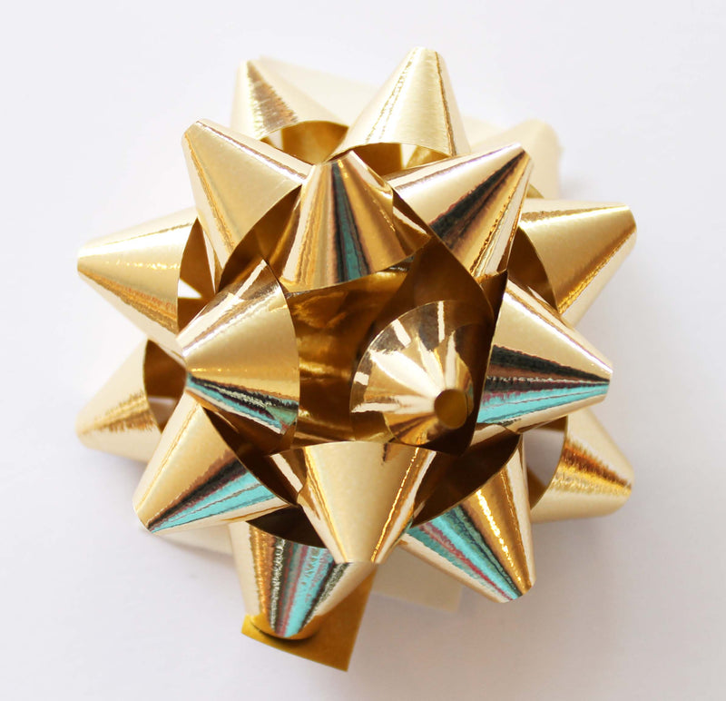 Brizzolari Coccarde Stelle Splendid Oro Metallizzato 10 mm 100 pezzi