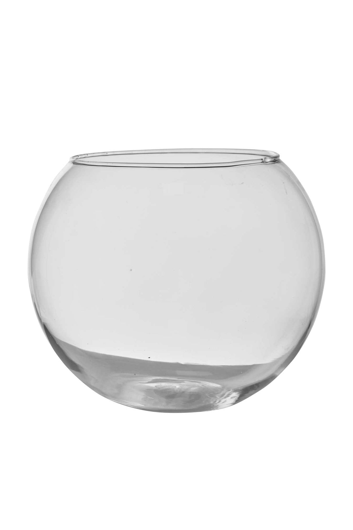 Vaso Sfera Vetro H 17 Cm D 21 Cm