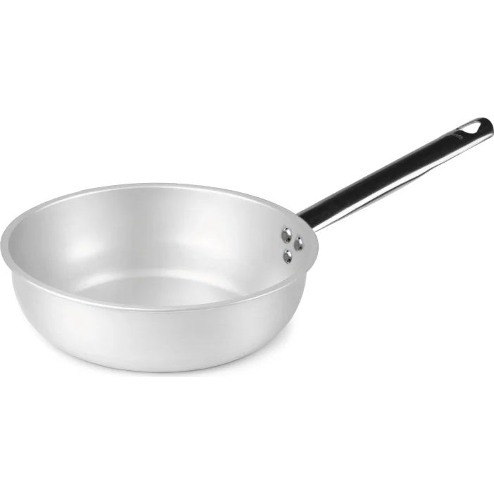 AGNELLI Padella a Mantecare Alluminio 3mm Argento D 28 cm