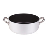 AGNELLI Casseruola Bassa Antiaderente con 2 Maniglie Inox D 36 cm