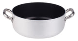 AGNELLI Casseruola Bassa Antiaderente con 2 Maniglie Inox D 36 cm