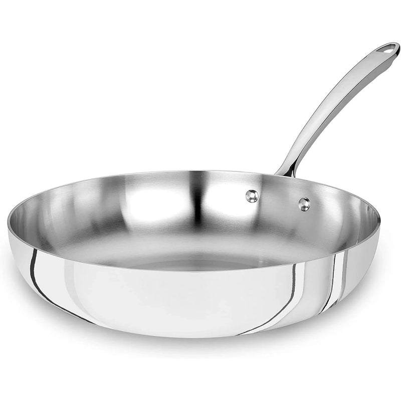 AGNELLI Padella alta Aluinox 3ply Inox con 1 Manico 28x6,5 cm