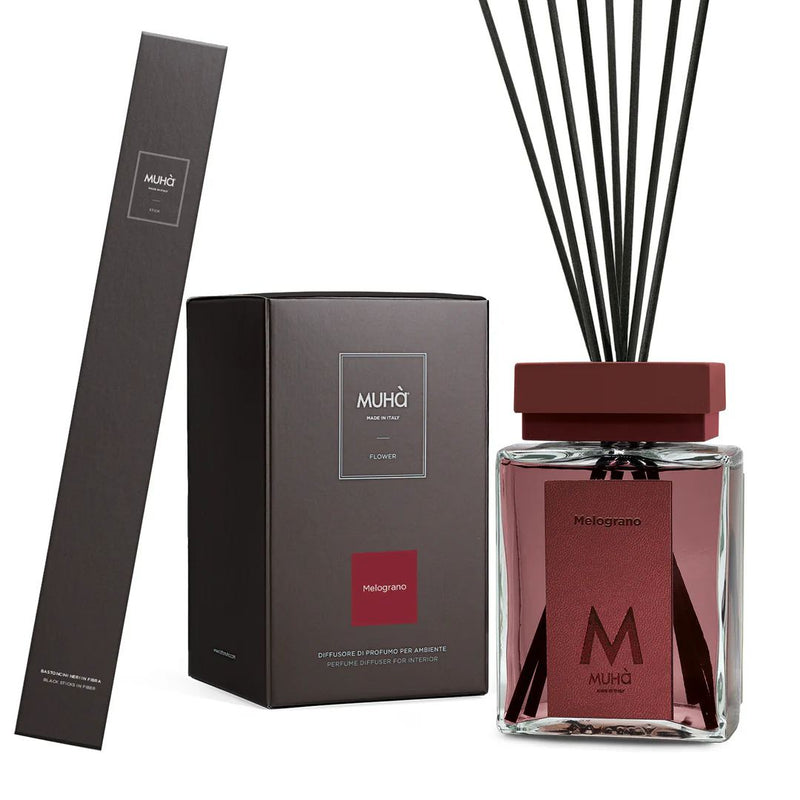 Muhà Luxe Perfume Diffusore Ambiente con Bastoncini 500 mL
