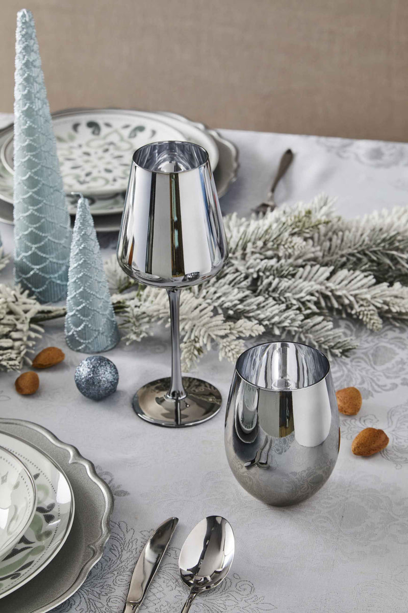 tognana tognana bicchiere cristina natale 500 cc h 24 cm vetro eletro silver ean 8056444341126