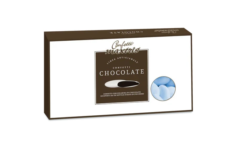 Maxtris Confetti  Confetti Cioccolato Fondente Classico Azzurro 1 Kg