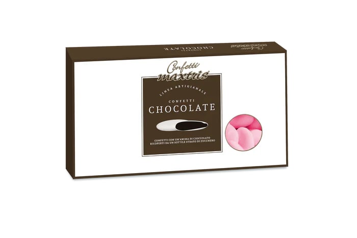 Maxtris Confetti  Confetti Cioccolato Fondente Classico Rosa 1 Kg