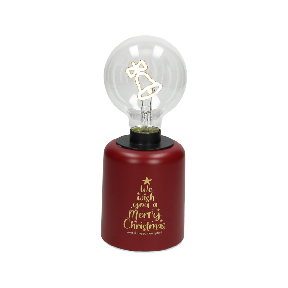 tognana tognana lampada campana natale con led h 21 cm christmas lamp rosso ean 8056444058727