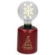tognana tognana lampada fiocco natale con led h 21 cm christmas lamp rosso ean 8056444058826