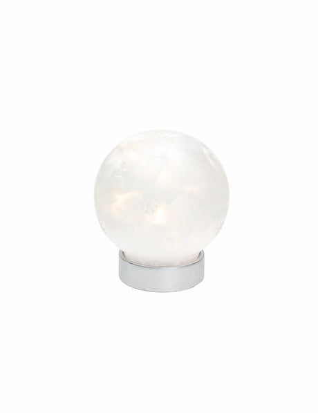 tognana tognana sfera natale con led d 12 cm christmas white vetro bianco ean 8056444359237