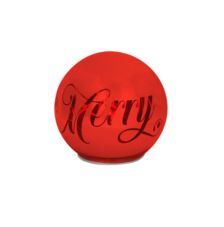 tognana tognana sfera natale con led d 12 cm christmas mirror red vetro rosso ean 8056444359251