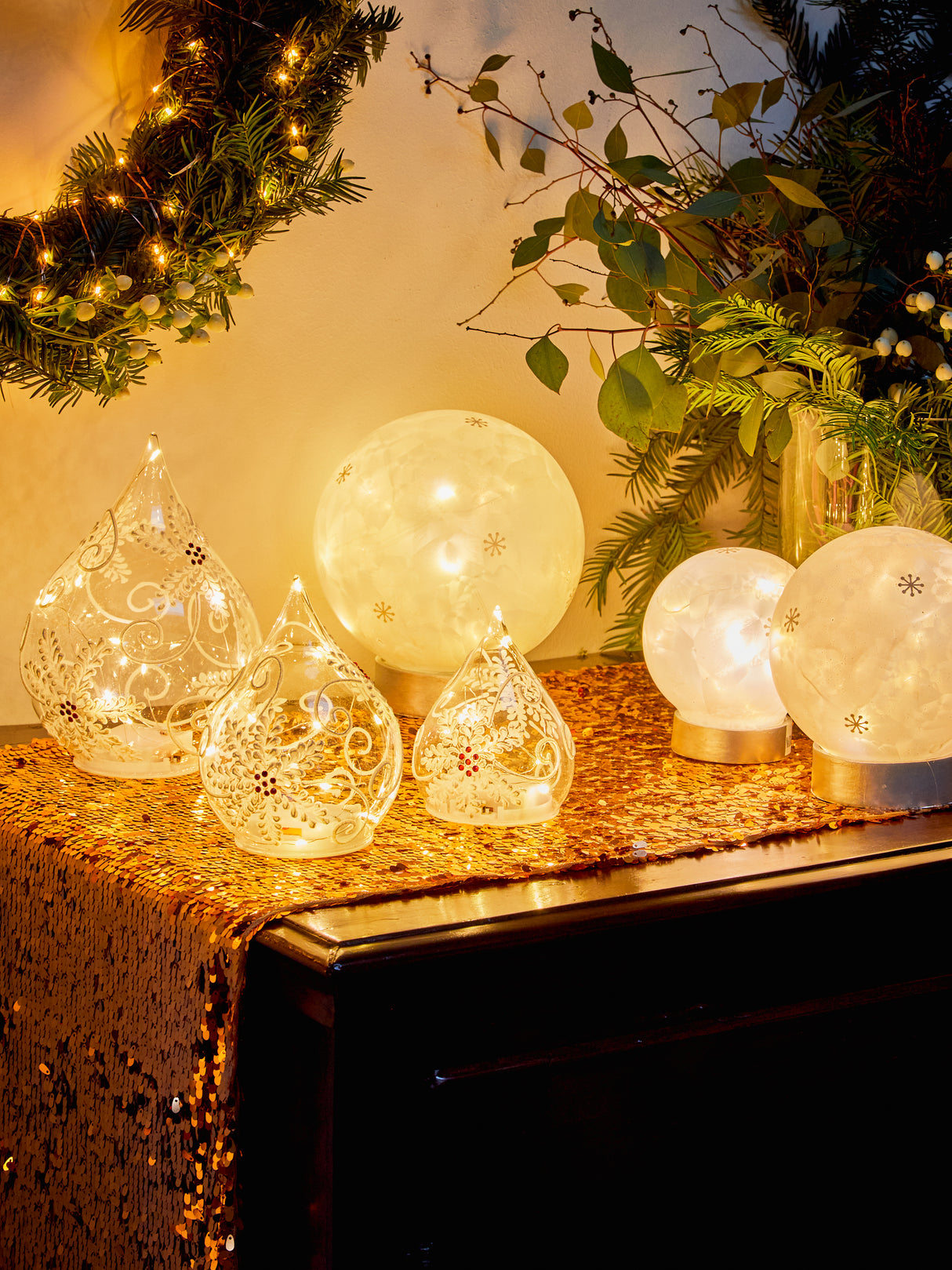 tognana tognana sfera natale con led d 18 cm christmas white vetro bianco ean 8056444359411