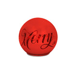 tognana tognana sfera natale con led d 18 cm christmas mirror red vetro rosso ean 8056444359435