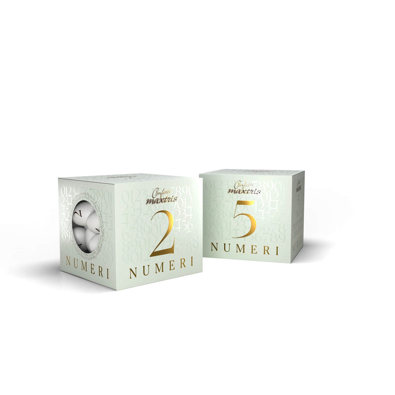 maxtris maxtris numeri 5 confetti ciocomandorla 200 gr ean 8022470874136