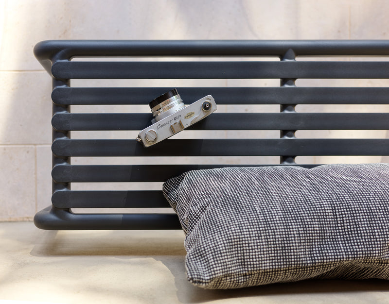 Nardi Doga Bench New Panchina da Esterno Antracinte 102,5 x 44 x 39 cm – Panchina Moderna per Giardino e Terrazzo