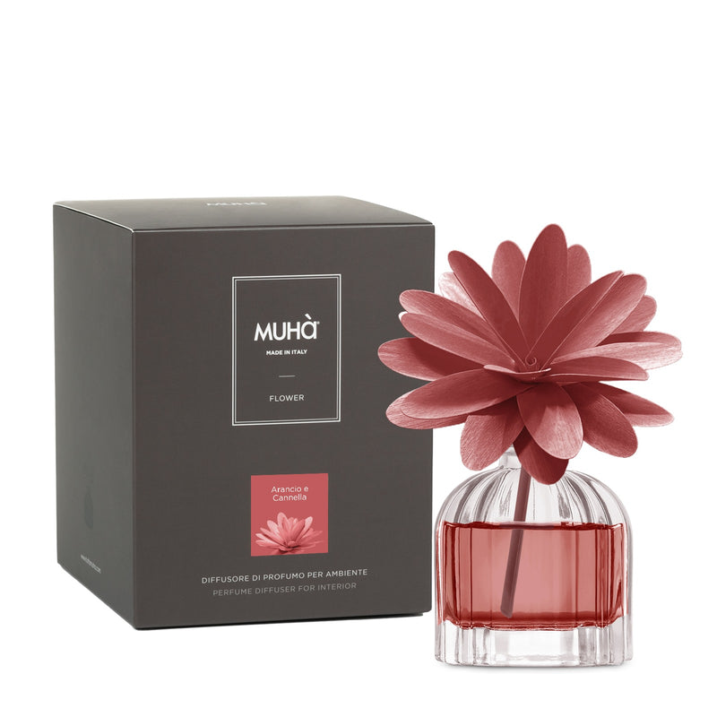 Muhà Flower Profumatore Diffuser 60ml Arancio e Cannella