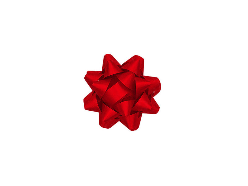 Brizzolari Coccarde Stella Adesive Metallizzate Rosse 6,5mm 100 Pz