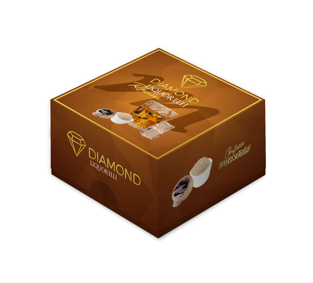 maxtris maxtris diamond liquorelli rhum con cioccolato bianco 500 gr ean 8022470876338