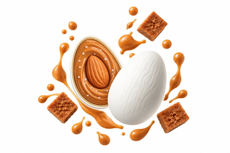 Maxtris Confetti Creamy Max Caramello Salato Bianchi 1 kg – Confetti Golosi al Gusto Caramello Salato per Matrimoni, Cerimonie, Feste e Confettate