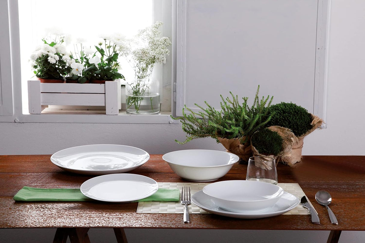 tognana tognana servizio tavola metropolis 18 pz porcellana bianca ean 8000257193533