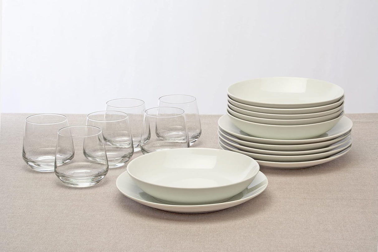 tognana tognana servizio tavola metropolis 18 pz porcellana bianca ean 8000257193533