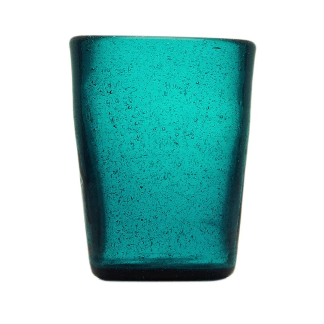 Zani Serafino Bicchiere Acqua Tumbler Petrol in Pasta di Vetro