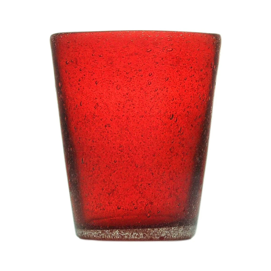 Zani Serafino Memento Tumbler Bicchiere Acqua Rosso in Pasta di Vetro