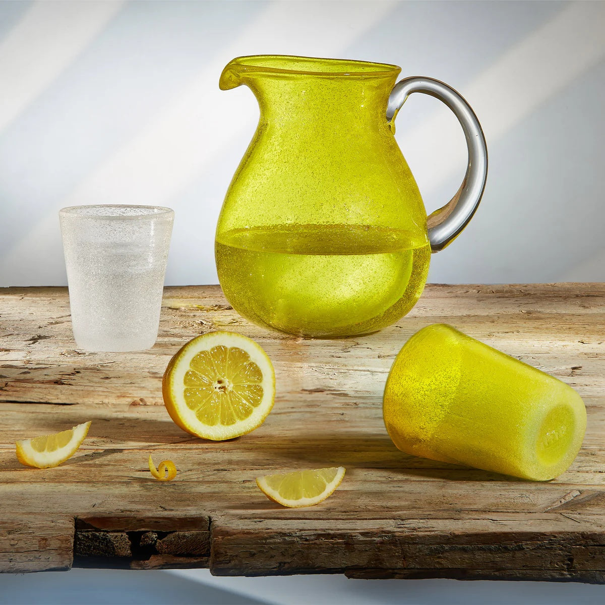 Zani Serafino Bicchiere Acqua Memento Yellow Transparent 30cl in Pasta di Vetro