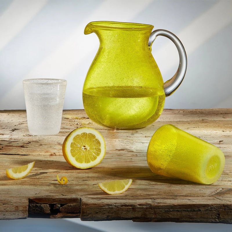 Zani Serafino Bicchiere Acqua Memento Yellow Transparent 30cl in Pasta di Vetro