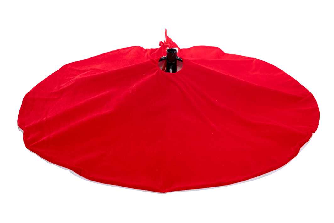 Copribase Albero Natale Velluto D 120 Cm Red