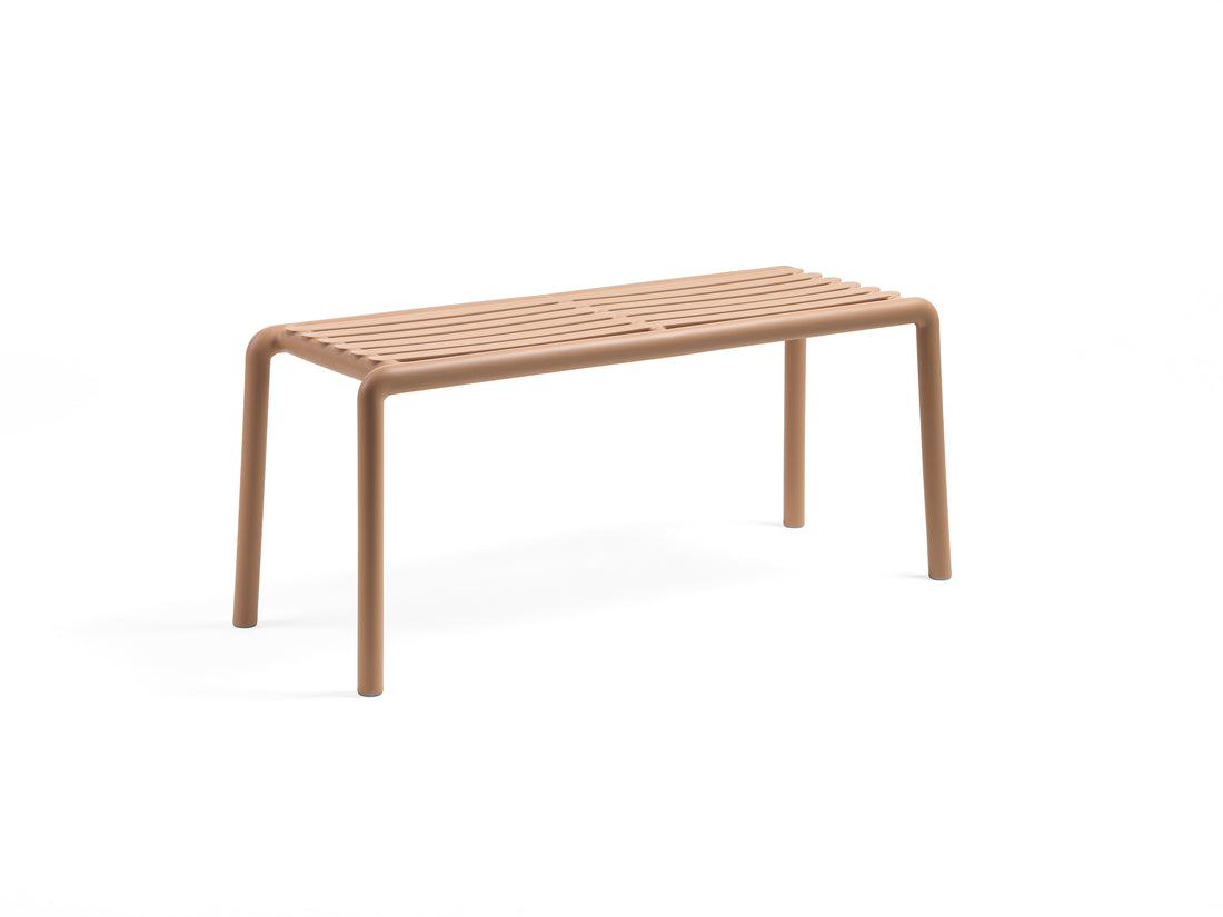 Nardi Doga Bench New Panchina da Esterno Cappuccino 102,5 x 44 x 39 cm – Panchina Moderna per Giardino e Terrazzo