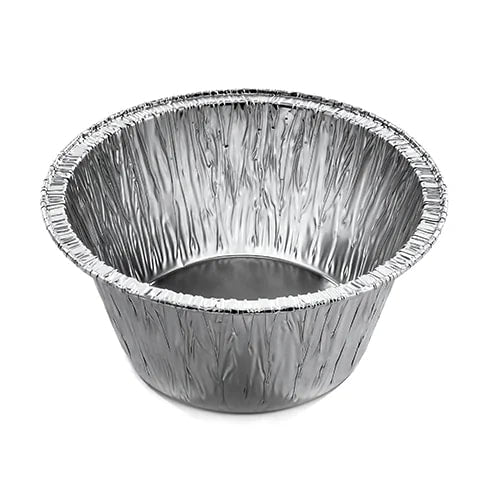 50 Pirottini Per Cupcake In Alluminio Con Coperchi - Monouso, Ideali Per Muffin, Torte E Antipasti - 68x50x39 Mm