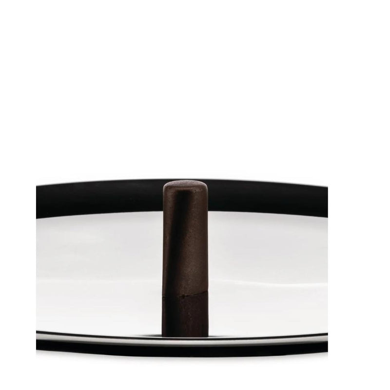 Alessi Coperchio Edo Acciaio Inox con Pomolo Marrone