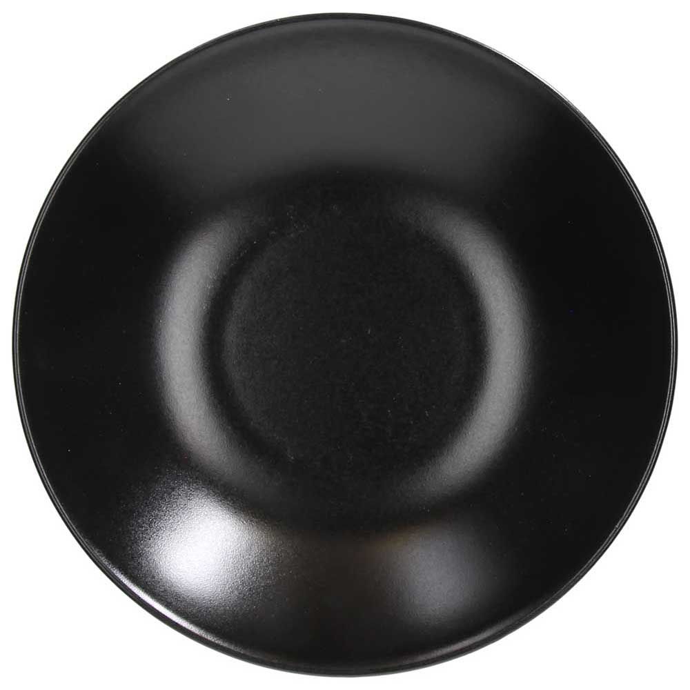 Tognana Ritual Super Strong Piatto Fondo in Stoneware Nero Ø22xH4,5 cm – Piatto Resistente in Gres per la Tavola