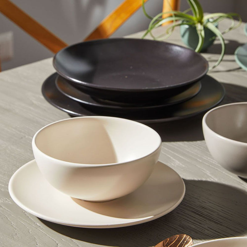 Tognana Ritual Super Strong Piatto Dessert in Stoneware Color Crema Ø20xH2 cm – Piattino Resistente in Gres per Dolci e Frutta