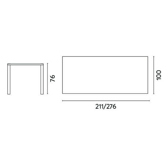 Moia Greenwood Arenzano Allungabile Antracite Effetto Legno 211/276 cm