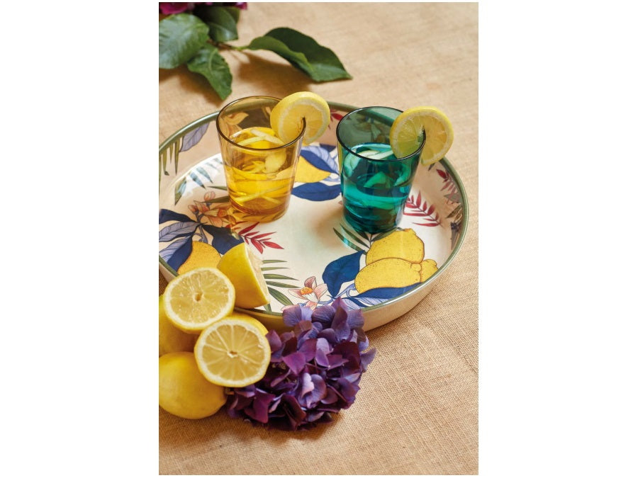 rose tulipani rose tulipani limu vassoio tondo d 35 cm agrumi melamina ean 8018594836334