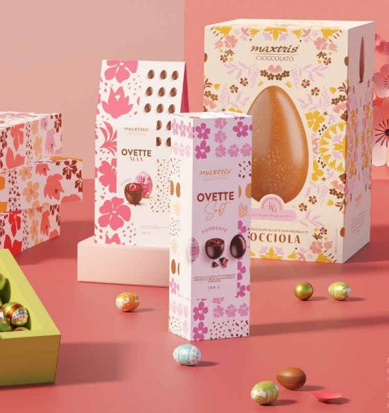 maxtris maxtris uovo di pasqua cioccolato bianco granella di pistacchio 450 gr ean 8022470871111