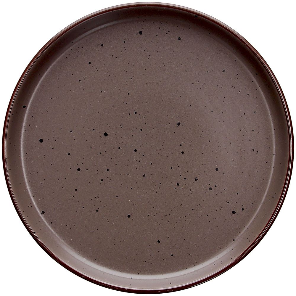 Tognana Urban Bruges Piatto Dessert in Stoneware Marrone Ø20,5xH2,5 cm – Piattino Elegante in Gres per Dolci e Frutta