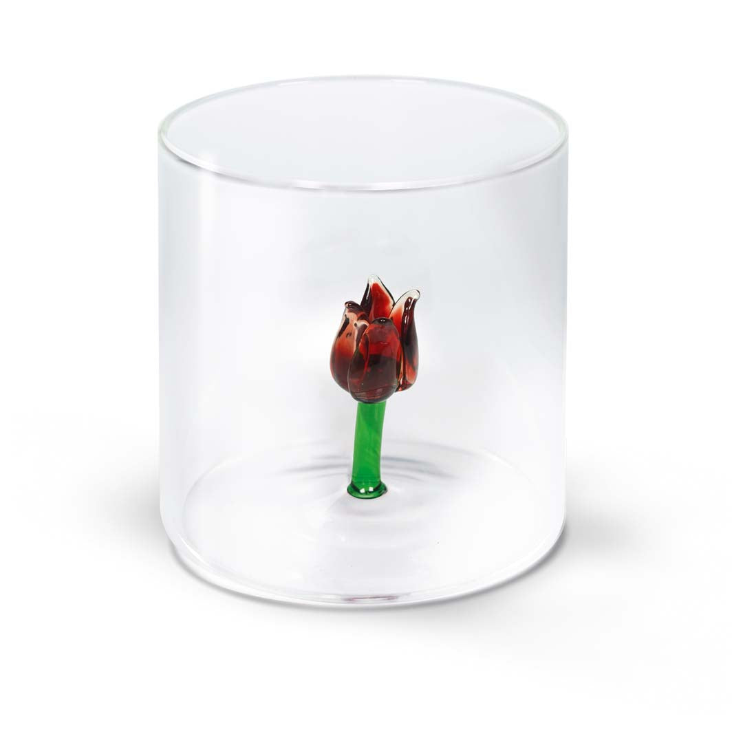 wd lifestyle wd lifestyle bicchiere vetro borosilicato cc 250 ml decoro tulipano ean 8053300572038