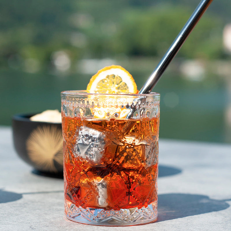 WD Lifestyle Set 6 Cubetti Raffredda Drink Riutilizzabili in Acciaio Inox – Cubetti Refrigeranti per Bevande