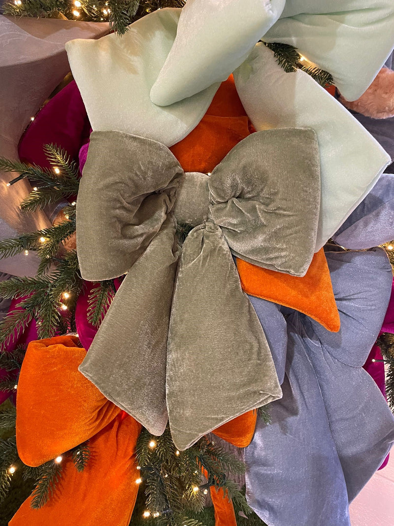 ARPIMEX Fiocco Natale Velluto 40 Cm Light Green