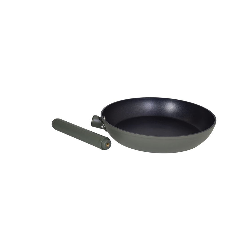 Tognana Batteria di Pentole 11 Pezzi Modulo  Military Green in Alluminio Beige – Set Pentole e Casseruole per la Cucina