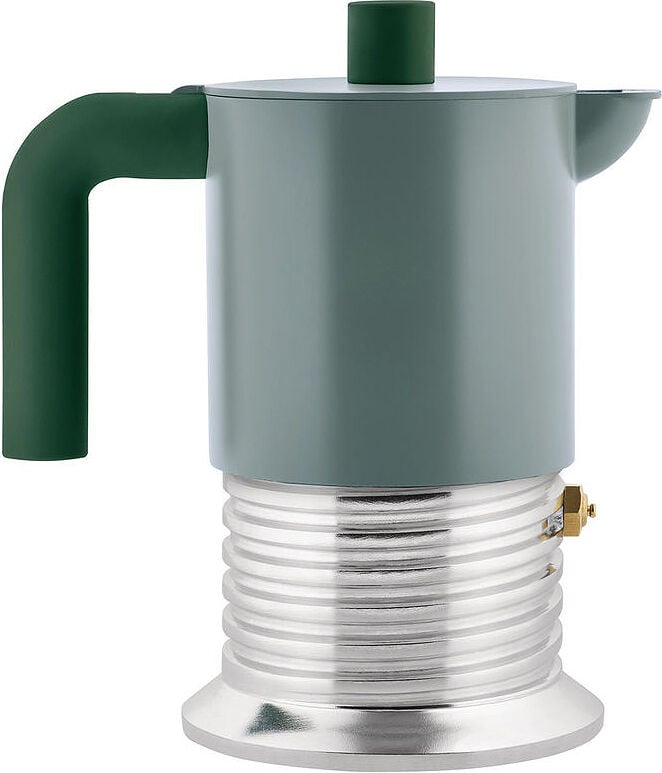 Alessi Caffettiera Vite Espresso 3 Tazze Verde