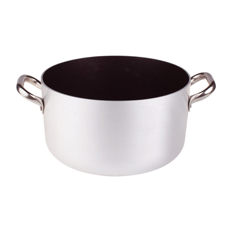 AGNELLI Casseruola Alta con 2 Maniglie Alluminio Antiaderente D 32 cm