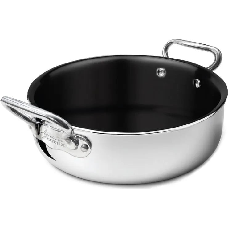 AGNELLI Tegame-Rondò Aluinox 2ply Antiaderente con 2 Manici D 32 Cm