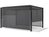 Moia Greenwood Self-rolling Blackout Awning for Pergola in Textilene 3m Anthracite