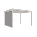Moia Greenwood Self-rolling Blackout Awning for Pergola in Textilene 4m White