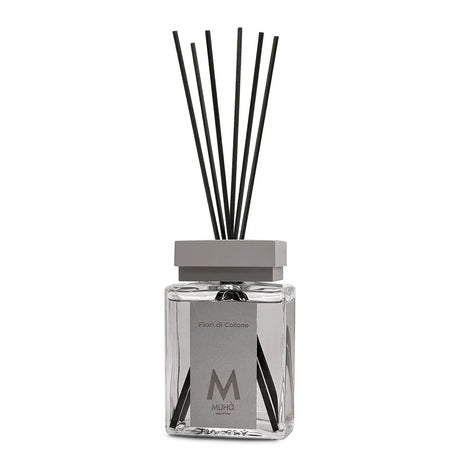 Muhà Luxe Perfume Diffusore Ambiente con Bastoncini Fiori Di Cotone 200 Ml